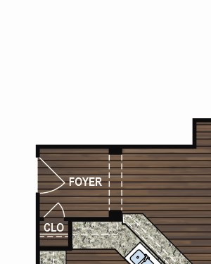 A4 Floor Plan at Ascent at Mallard Creek Apartment Homes, Charlotte, North Carolina